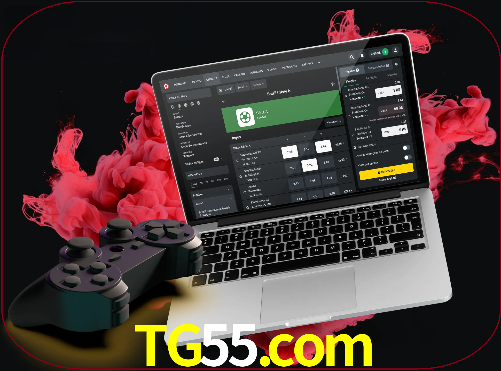 Visite a secção especial de jogos de vídeo em tg55 para descobrir em que jogos pode apostar e ganhar muito dinheiro.